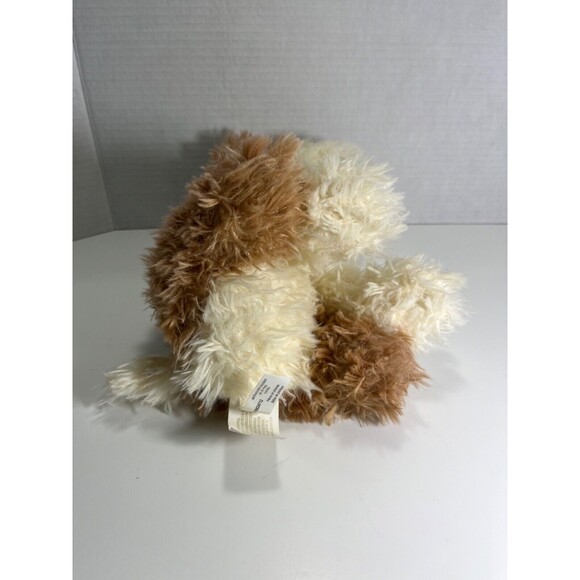 Nat And Jules Shaggy Dog Plush Stuffed Animal Cream and Light Brown Puppy 10" - Picture 6 of 9
